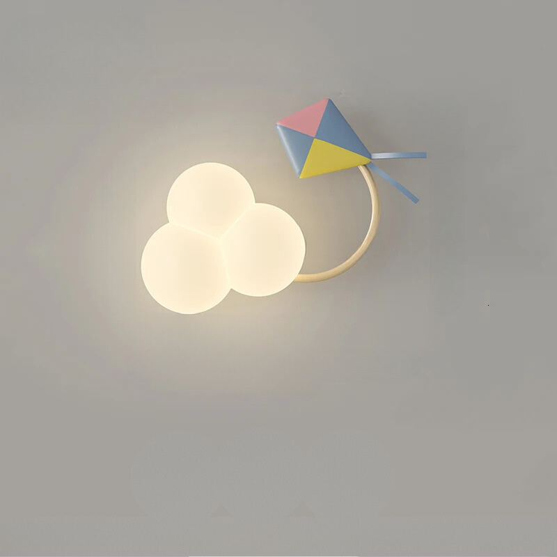 Kids Cloud Wall Light with Motif Charm, 18W LED