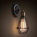 Industrial Cage Wall Light with E27 Fitting