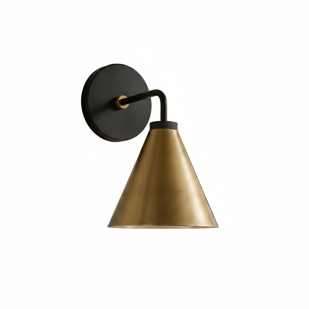 Industrial Cone Wall Light, 1, 2 or 3 Heads, Four Finishes