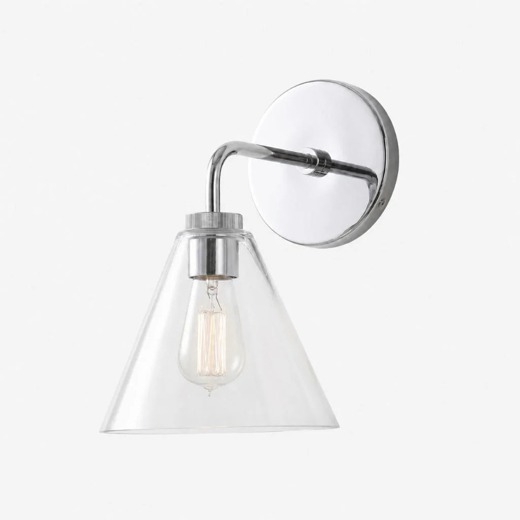 Industrial Cone Wall Light, 1, 2 or 3 Heads, Four Finishes