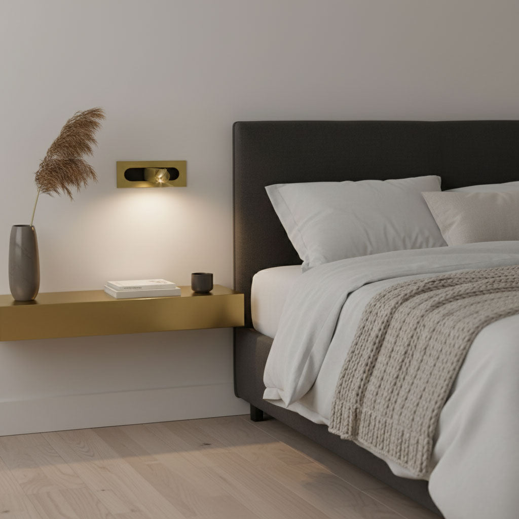 LED Bedside Reading Wall Light with Hidden Push Switch