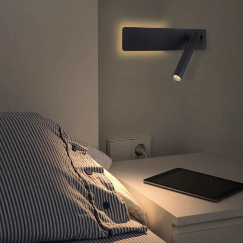 Modern LED Wall Light with Swivel Reading Arm