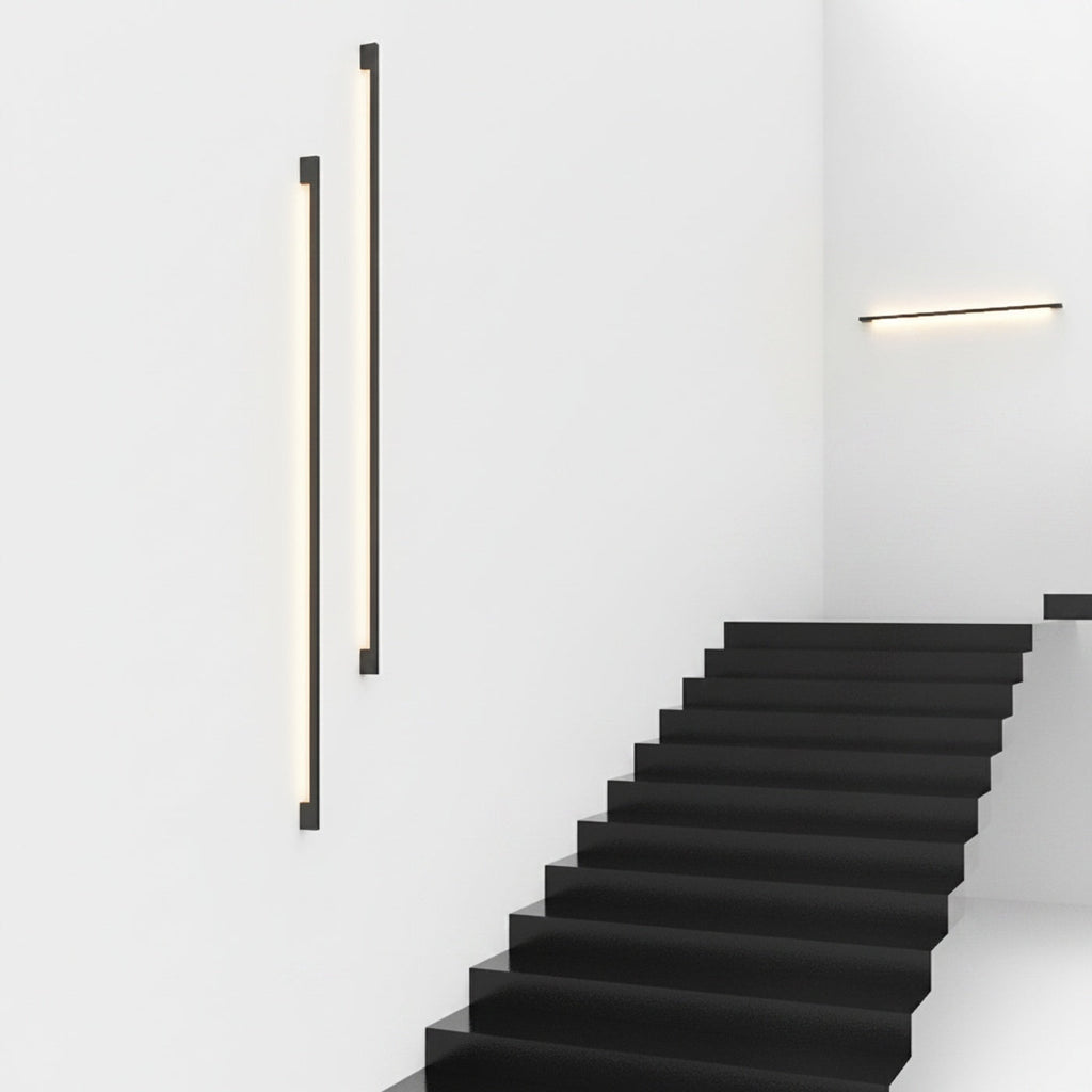 Minimalist Linear LED Wall Light, Dimmable with Remote