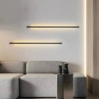 Minimalist Linear LED Wall Light, Dimmable with Remote