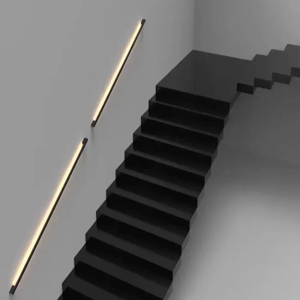 Minimalist Linear LED Wall Light, Dimmable with Remote