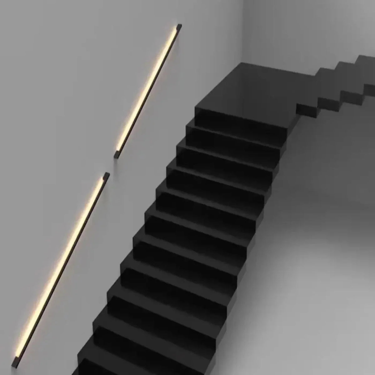 Minimalist Linear LED Wall Light, Dimmable with Remote