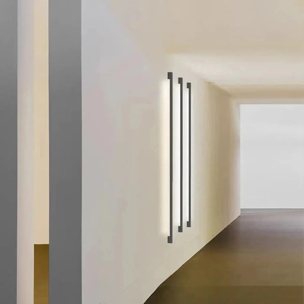 Minimalist Linear LED Wall Light, Dimmable with Remote