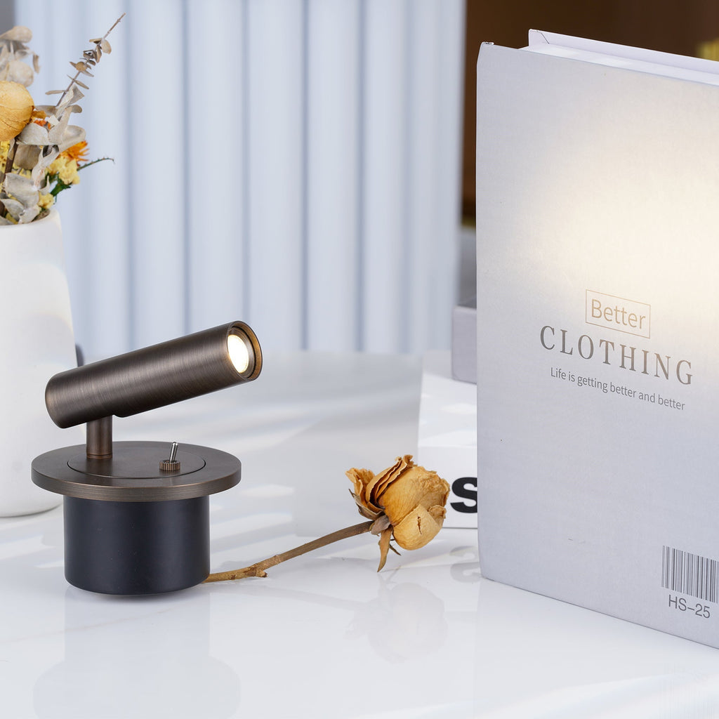 Minimalist Swivel Wall Light with Integrated Warm LED