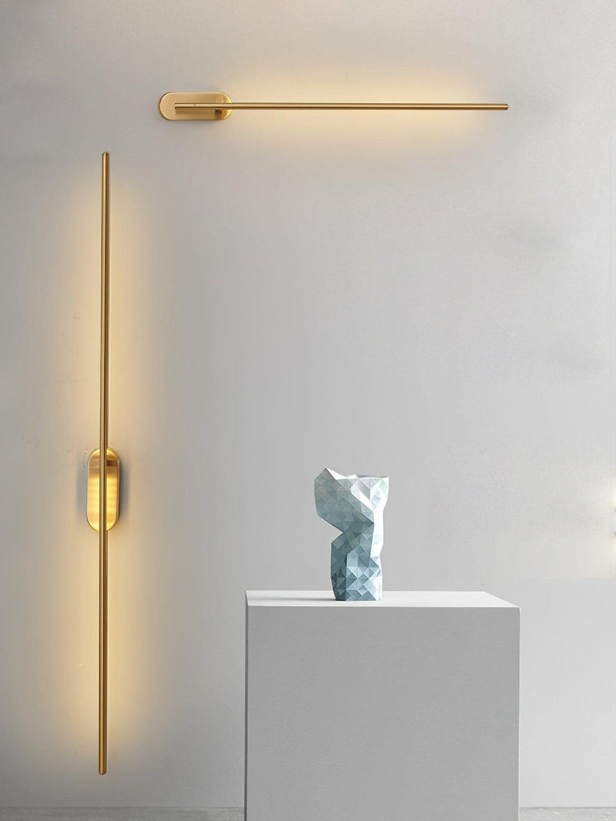 Minimalist Linear Bar Wall Light with Integrated LED, 60 cm
