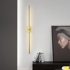 Minimalist Linear Bar Wall Light with Integrated LED, 60 cm