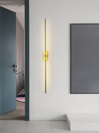 Minimalist Linear Bar Wall Light with Integrated LED, 60 cm