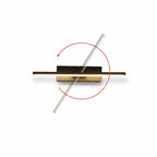 Linear LED Wall Light with 330 Degree Rotating Arm