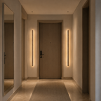 Travertine Wall Light with Integrated Warm LED, 30 or 60 cm