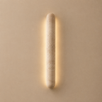 Travertine Wall Light with Integrated Warm LED, 30 or 60 cm