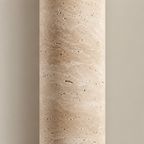 Travertine Wall Light with Integrated Warm LED, 30 or 60 cm