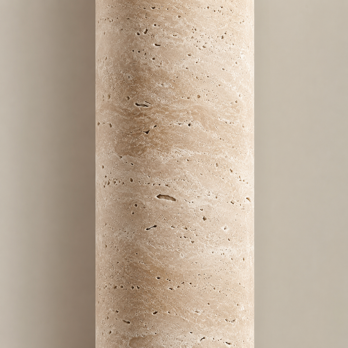 Travertine Wall Light with Integrated Warm LED, 30 or 60 cm