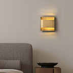 Up and Down Wall Light with Metal Shade, Brass or Black
