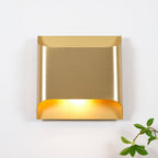 Up and Down Wall Light with Metal Shade, Brass or Black