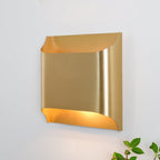 Up and Down Wall Light with Metal Shade, Brass or Black