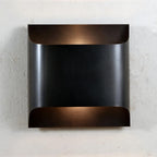 Up and Down Wall Light with Metal Shade, Brass or Black