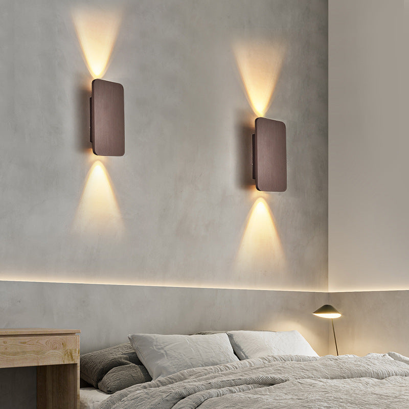 Modernist LED Wall Light with Warm White Up and Down Beams
