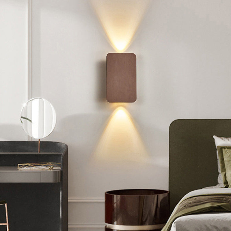 Modernist LED Wall Light with Warm White Up and Down Beams