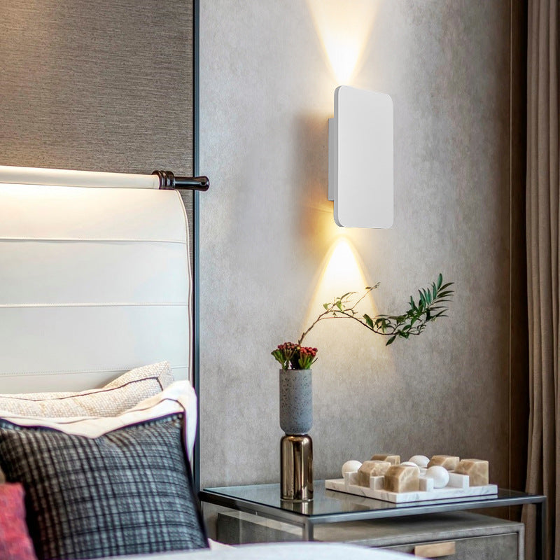Modernist LED Wall Light with Warm White Up and Down Beams