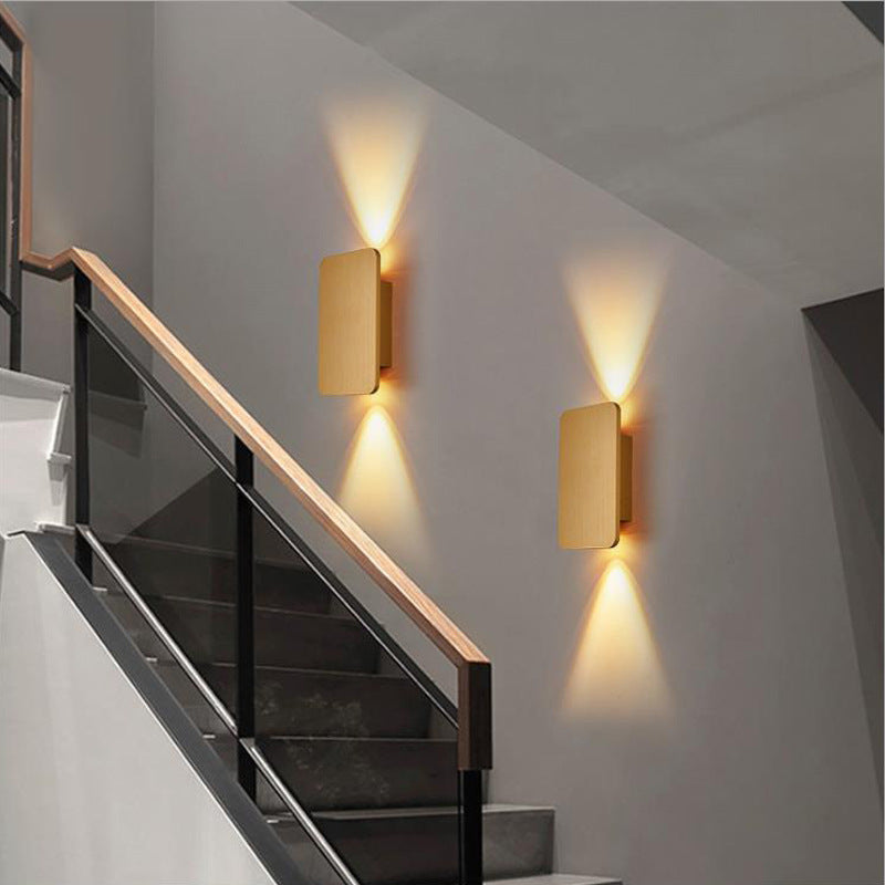 Modernist LED Wall Light with Warm White Up and Down Beams
