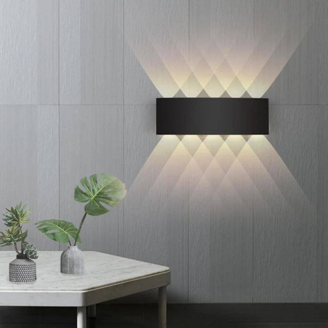 Indoor Outdoor LED Wall Light with Up and Down Beams, IP54