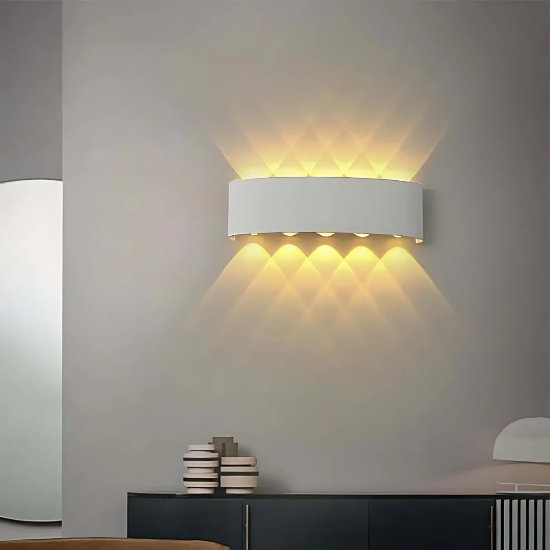 Indoor Outdoor LED Wall Light with Up and Down Beams, IP54