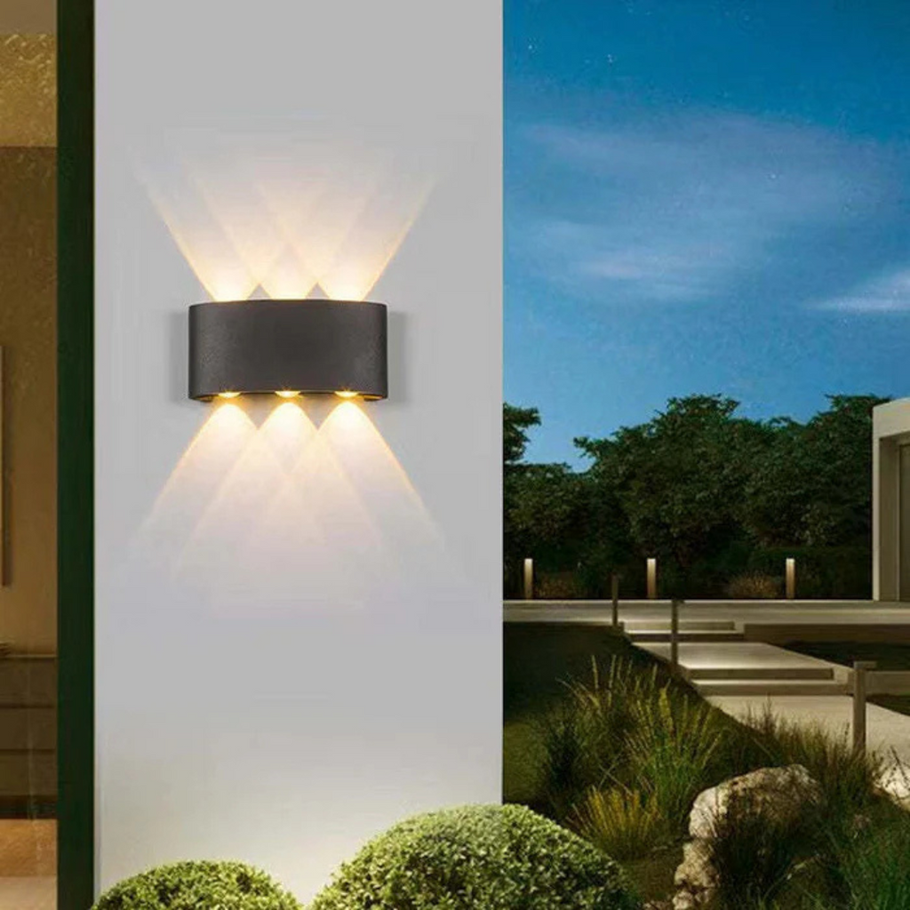 Indoor Outdoor LED Wall Light with Up and Down Beams, IP54