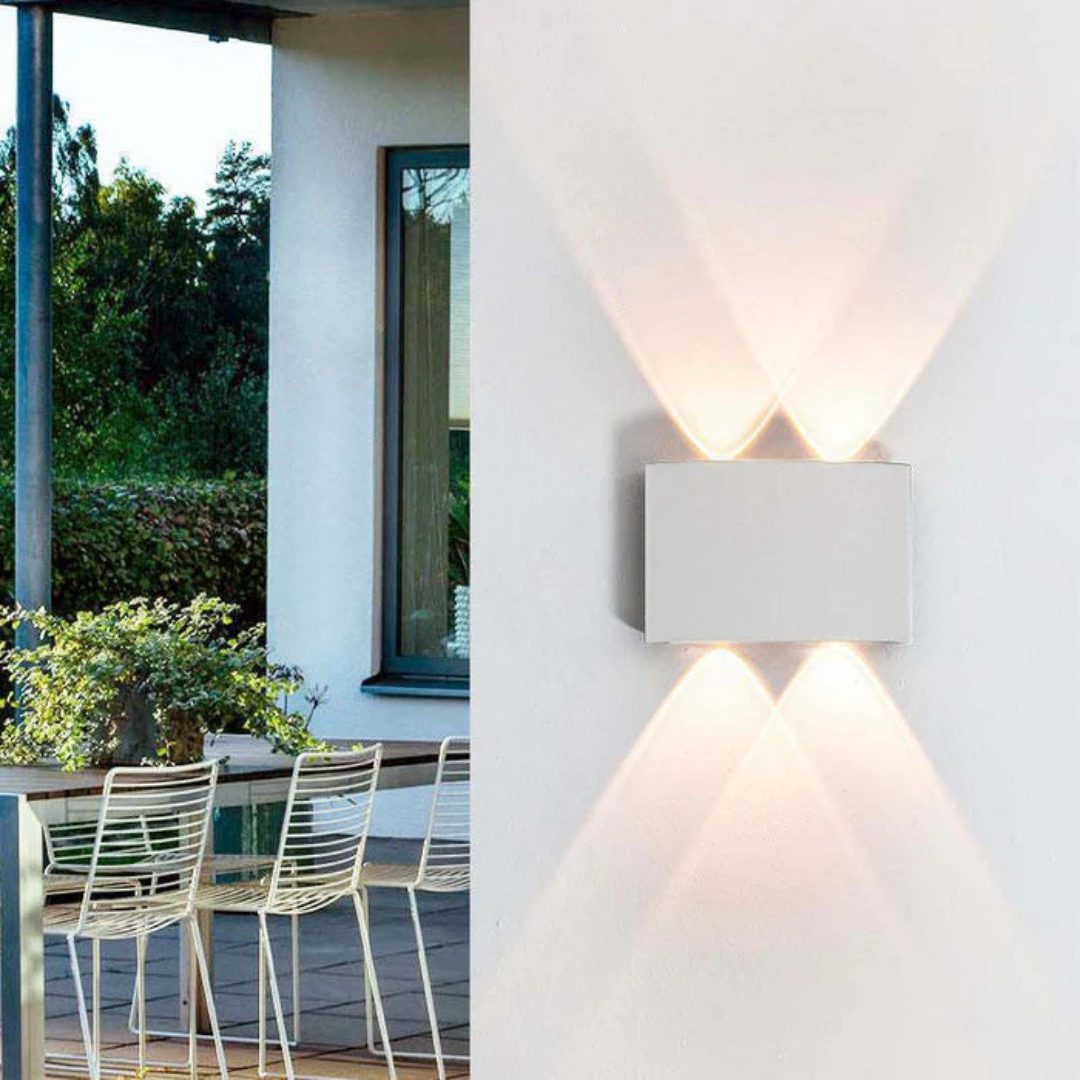 Indoor Outdoor LED Wall Light with Up and Down Beams, IP54