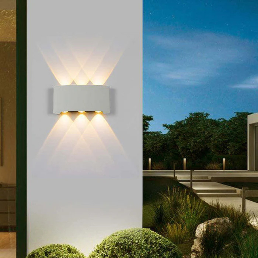 Indoor Outdoor LED Wall Light with Up and Down Beams, IP54