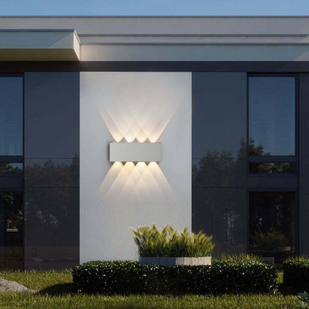 Indoor Outdoor LED Wall Light with Up and Down Beams, IP54