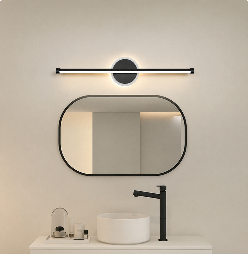 Linear LED Mirror Wall Light, IP44, Dimmable