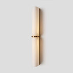 Minimalist Twin Cylinder Glass Wall Light, Integrated LED