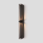 Minimalist Twin Cylinder Glass Wall Light, Integrated LED