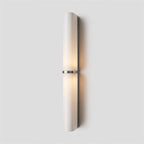 Minimalist Twin Cylinder Glass Wall Light, Integrated LED