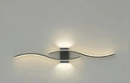 Modern Wave Wall Light with Integrated Warm White LED