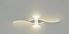 Modern Wave Wall Light with Integrated Warm White LED