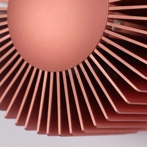 Modern Sunburst Wall Light with Decorative Metal Rays