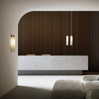Modern Cylinder Glass Wall Light, Up or Down Mount