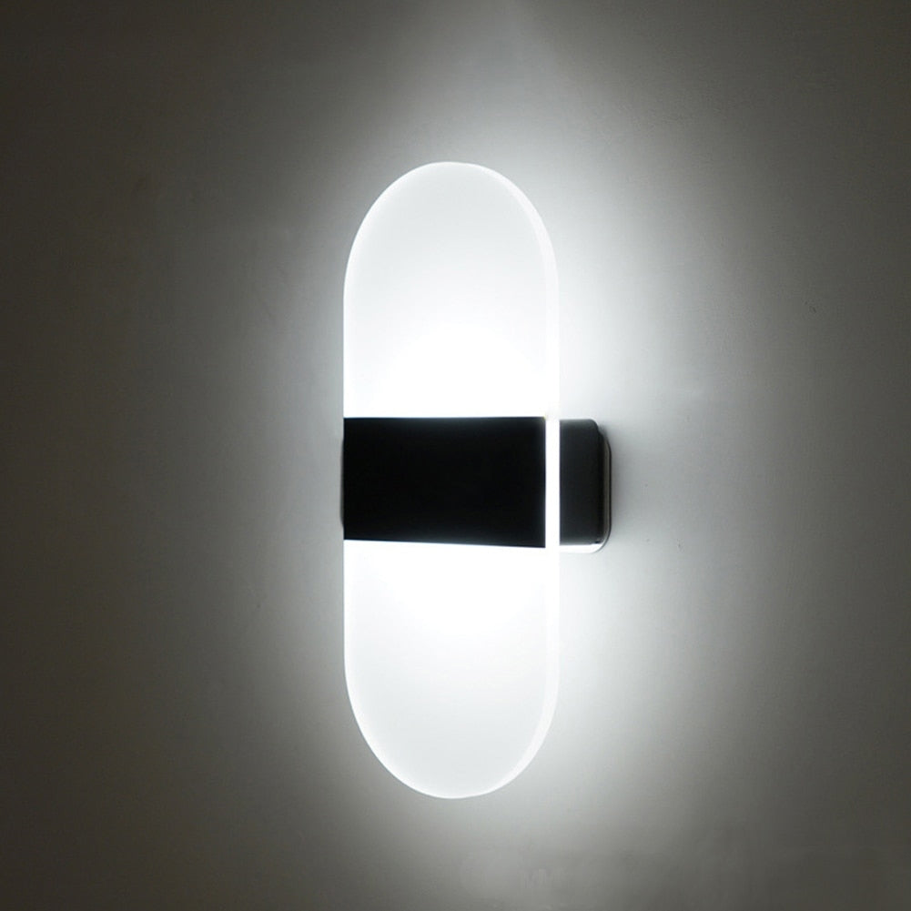Modern LED Wall Light with Motion Sensor and Touch Switch