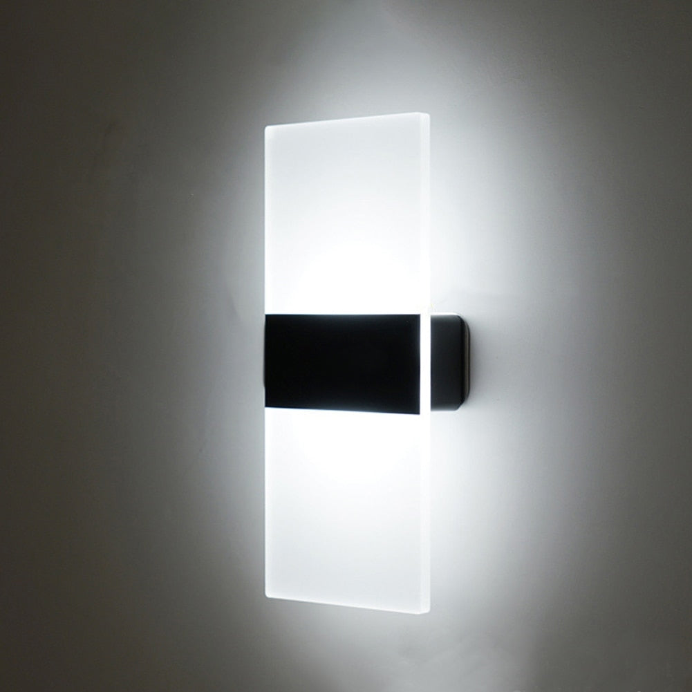 Modern LED Wall Light with Motion Sensor and Touch Switch
