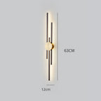 Three Bar Wall Light with Round Base, 18W 1440 Lumen LED