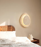 Travertine Stone Wall Light with Integrated Light Source