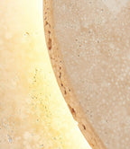 Travertine Stone Wall Light with Integrated Light Source
