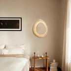 Travertine Stone Wall Light with Integrated Light Source