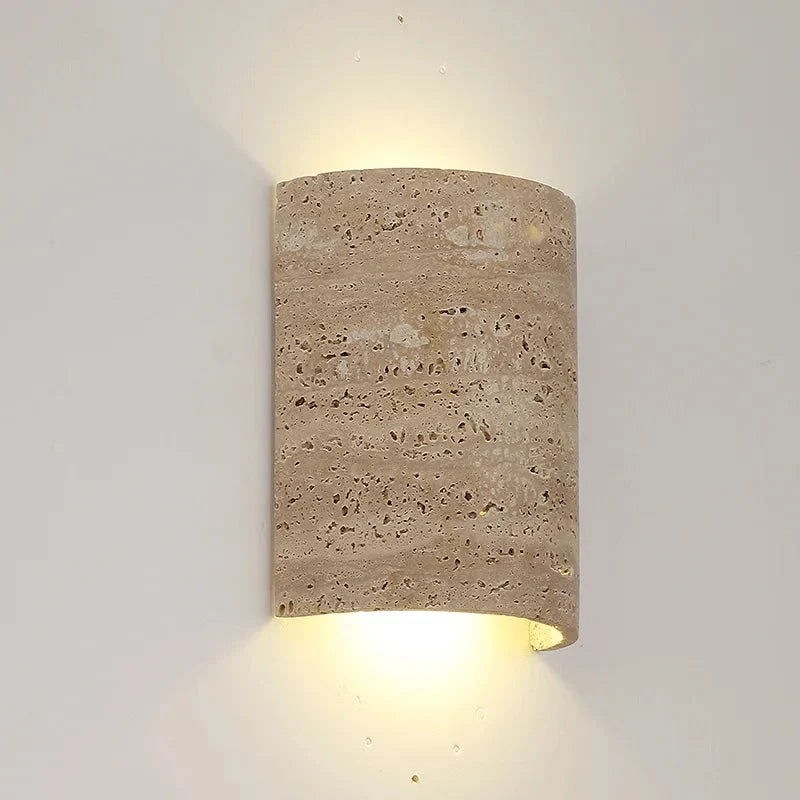 Travertine Wall Light, Up and Down Glow, IP65 Rated