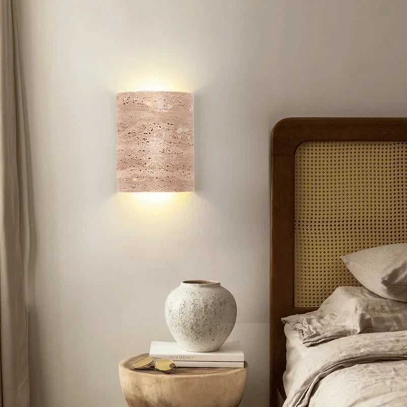 Travertine Wall Light, Up and Down Glow, IP65 Rated